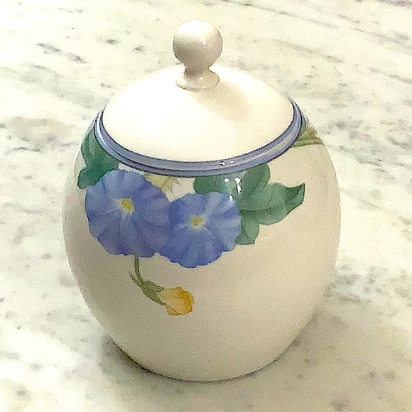 MIKASA SPRING LEGACY CREAMER & SUGAR BOWL & LID SET VINTAGE - Picture 8 of 11